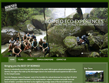 Tablet Screenshot of borneoexperiences.com